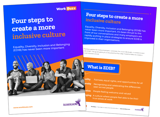 Front cover of the Four steps to create a more inclusive culture eBook