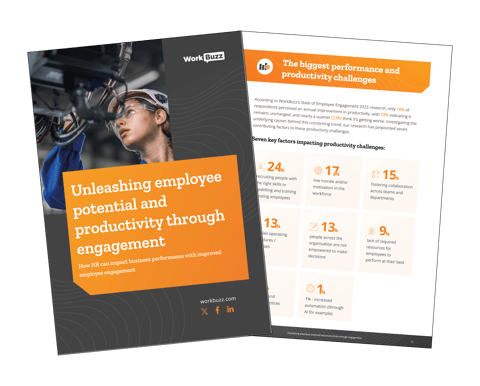 Unleashing employee potential and productivity through engagement eBook cover