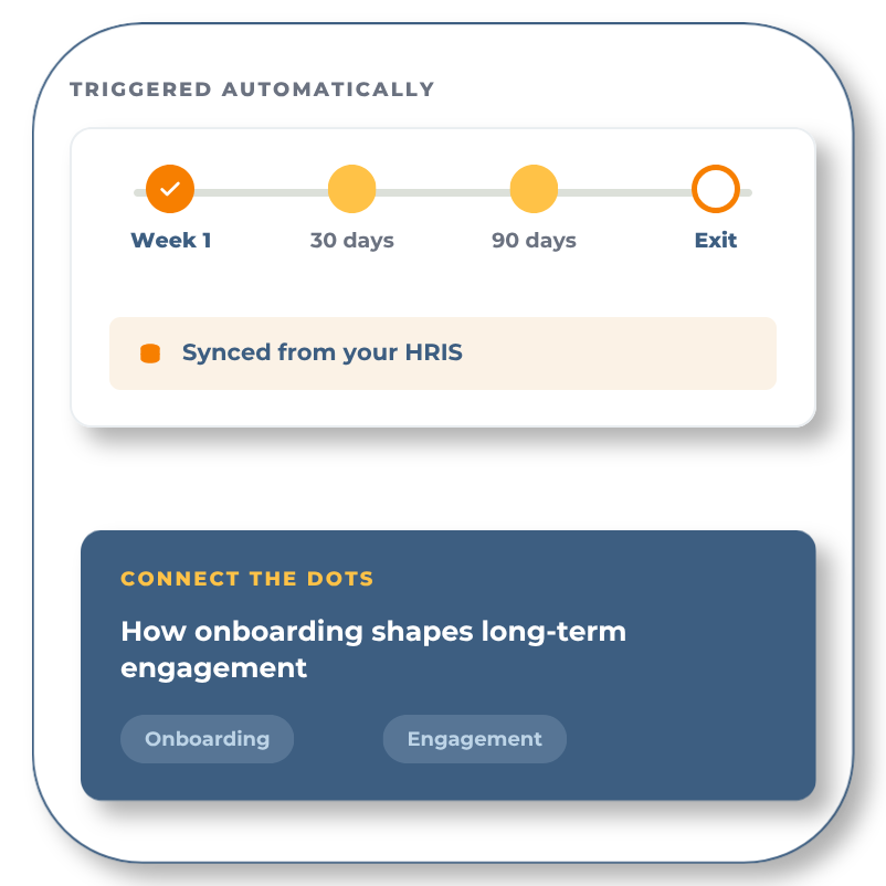 Onboarding & exit surveys