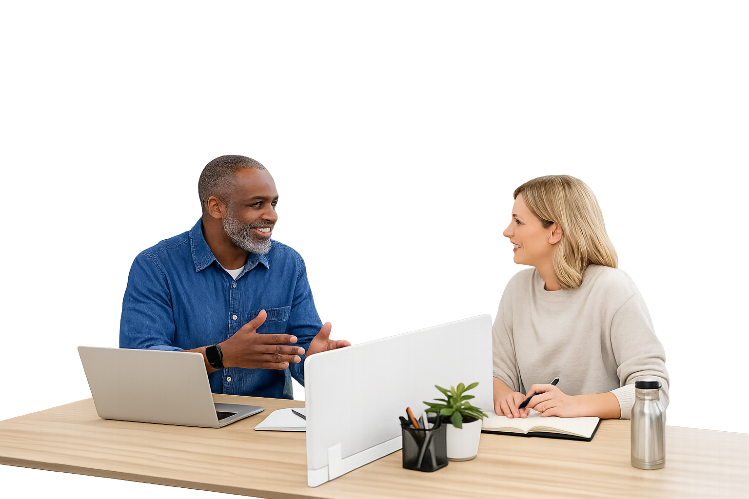 Collaborative discussion at the office Collaborative discussion at the office