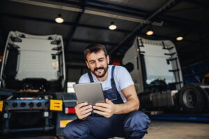 A perosn working in logistics