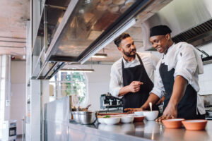 Chefs working at a restaurant
