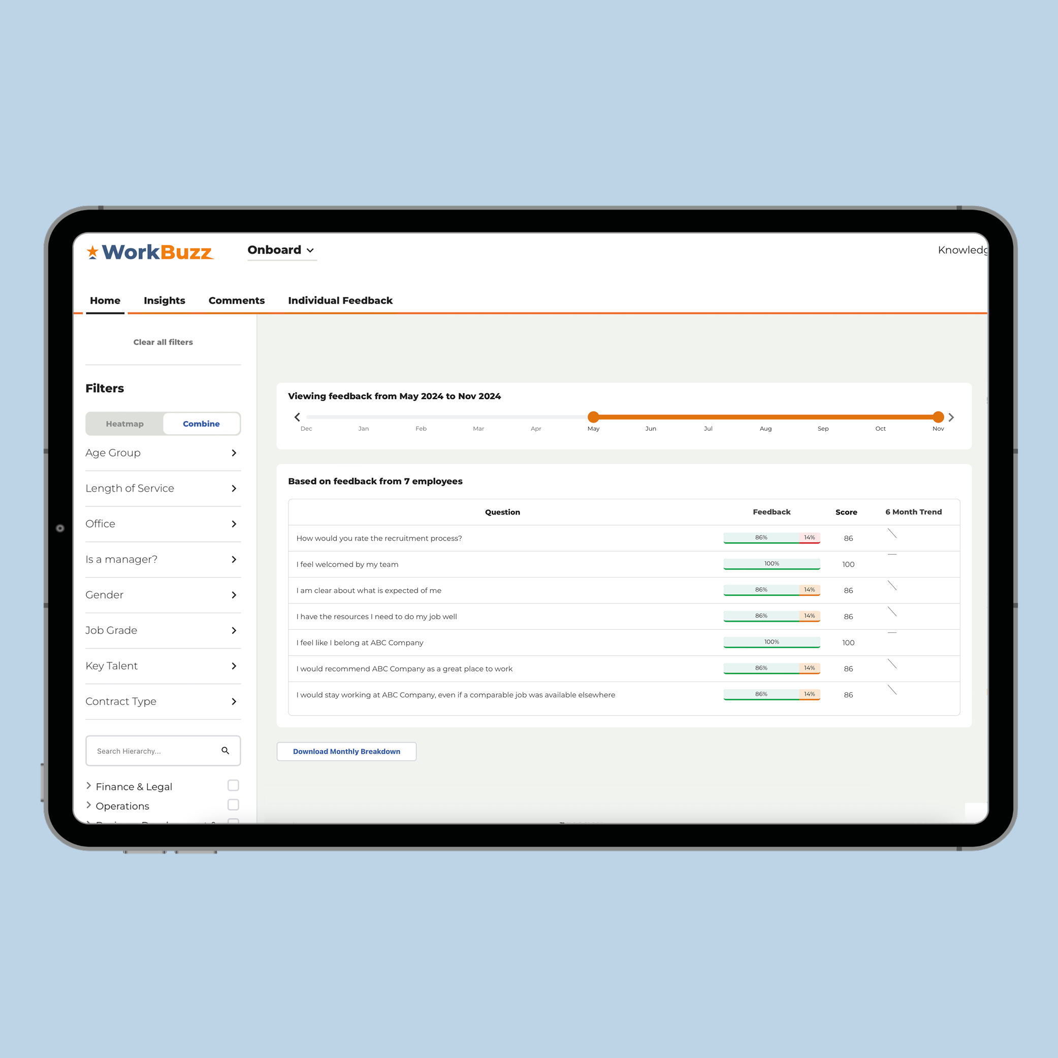 Onboarding surveys